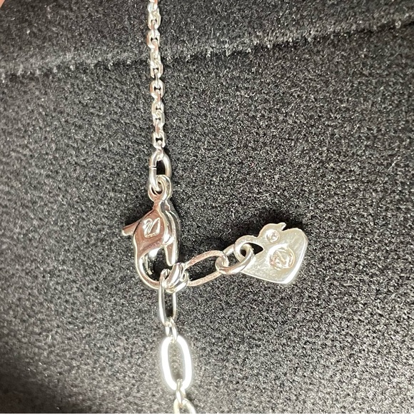 Swarovski Rhodium Crystal Iconic Swan Necklace - Picture 7 of 11